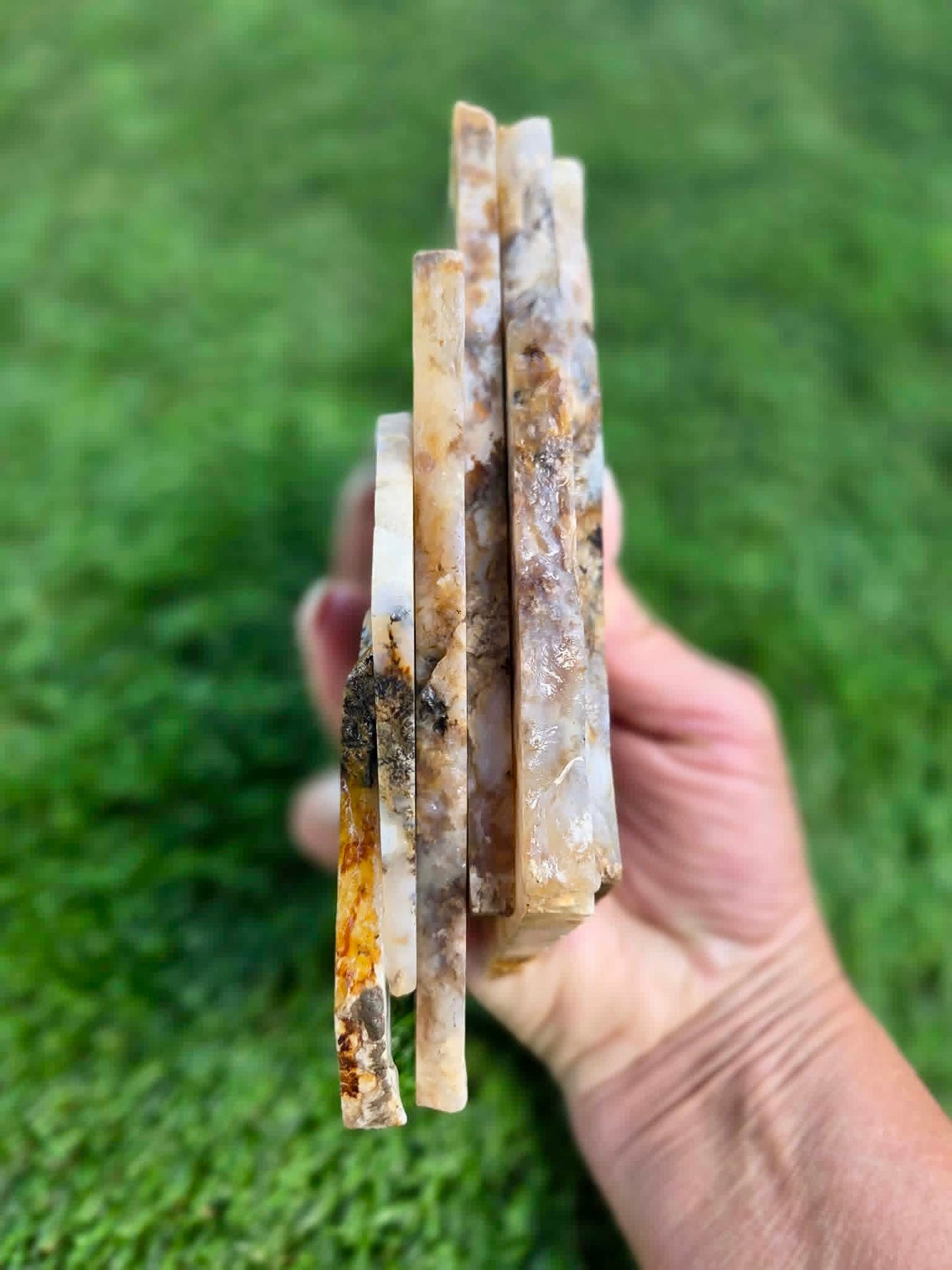Graveyard Point Plume Agate Slabs G317-322