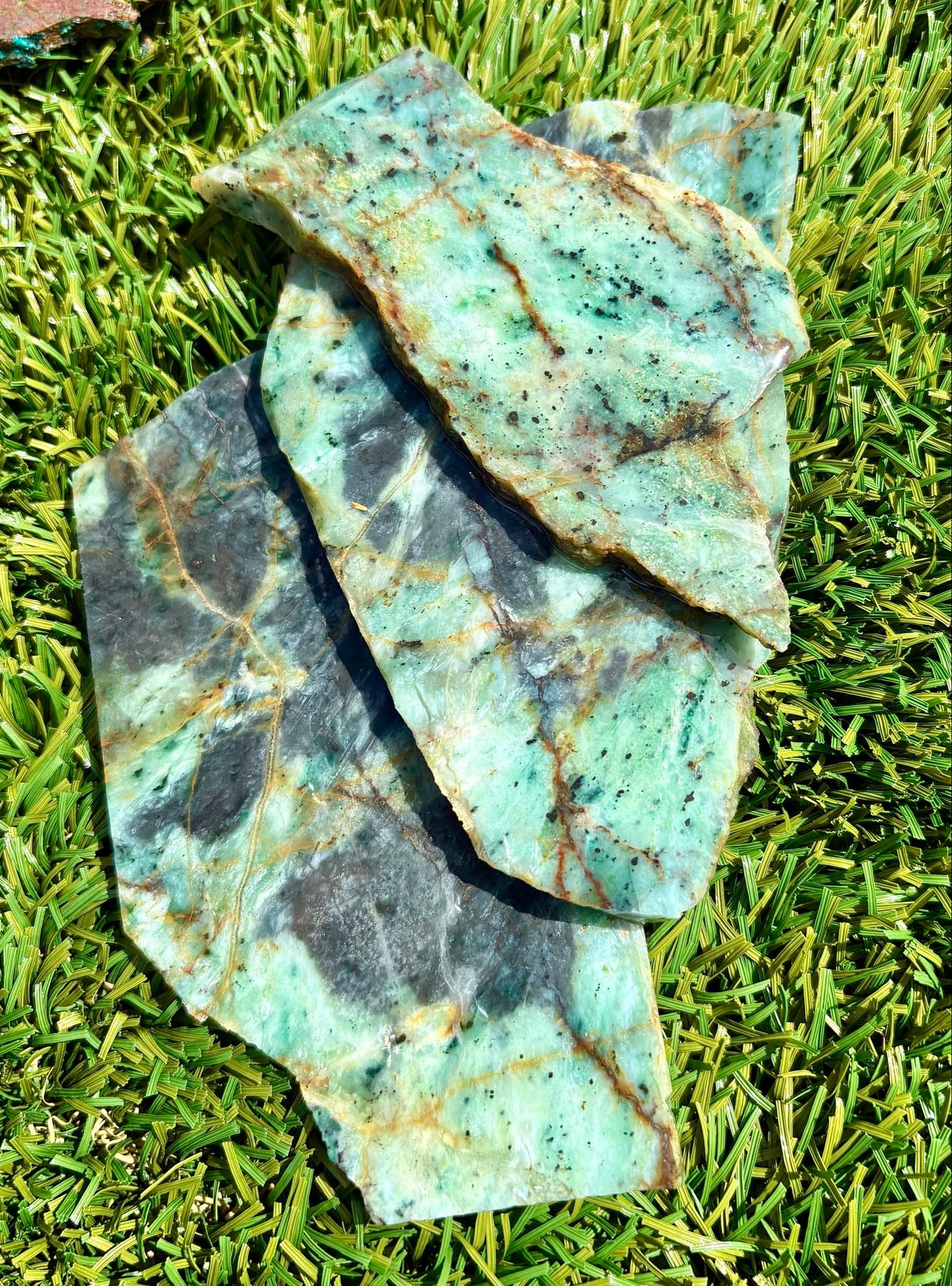 Globe Chrysocolla Quartz with Hematite