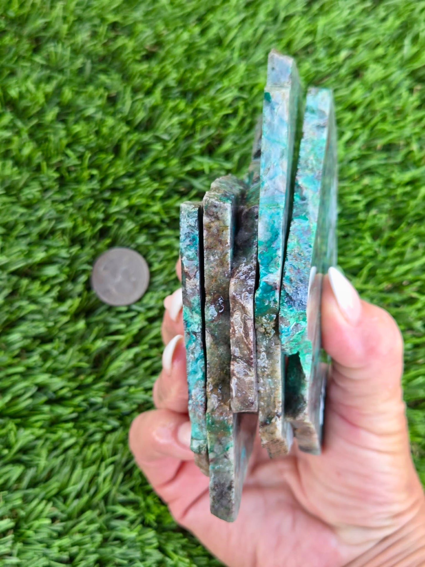 Globe Chrysocolla Slabs B120-124