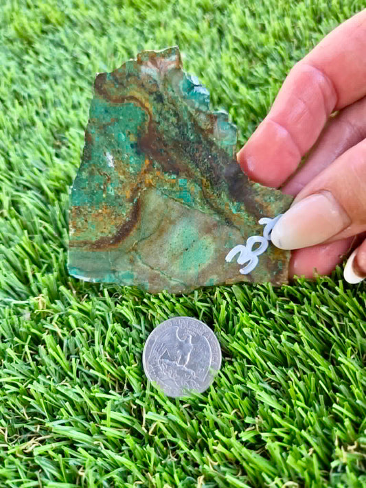 Copper & Malachite Matrix Slabs F302-308