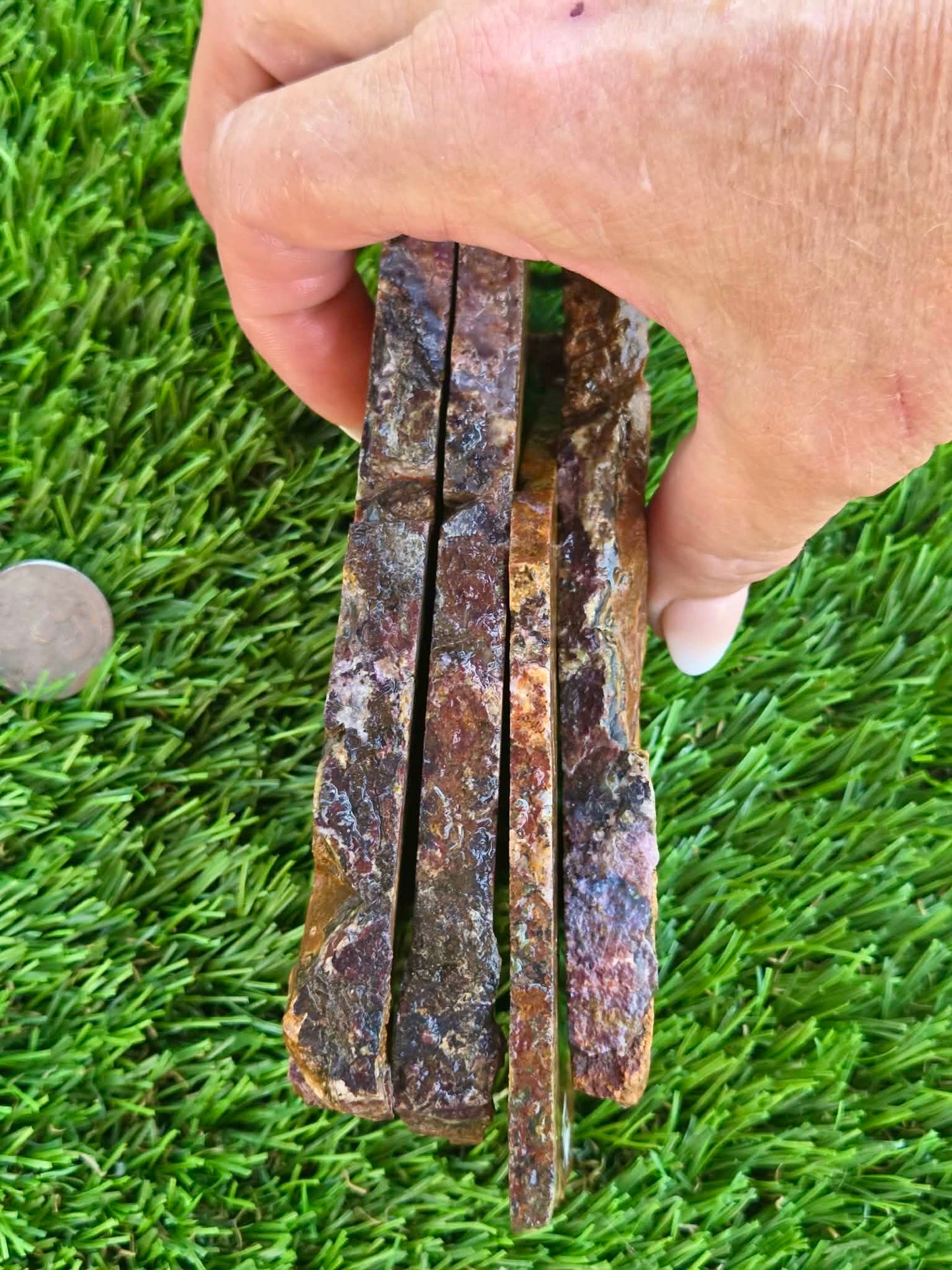 Plume Moss Agate Slabs L553-556