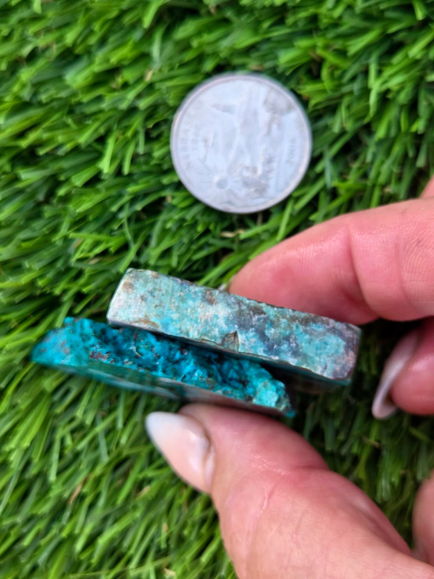 Globe Chrysocolla, Malachite & Quartz Slab Bundle SB 136