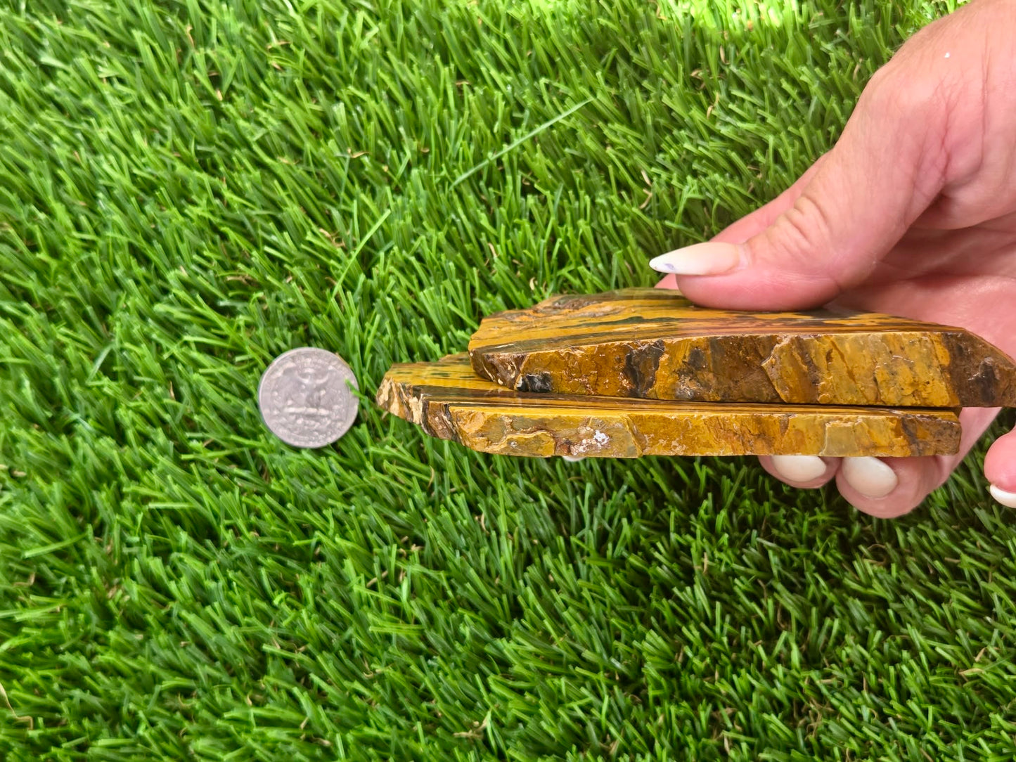 Golden Tiger Eye Slabs R883–884