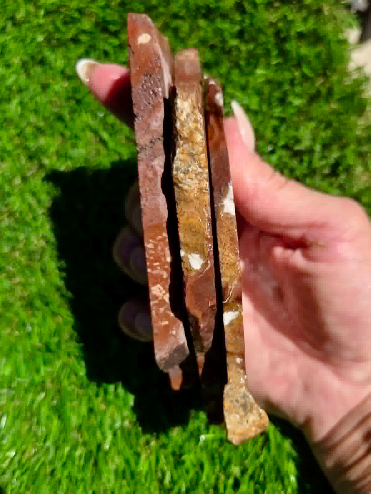 Rustic Red Brecciated Jasper Slabs H363-365