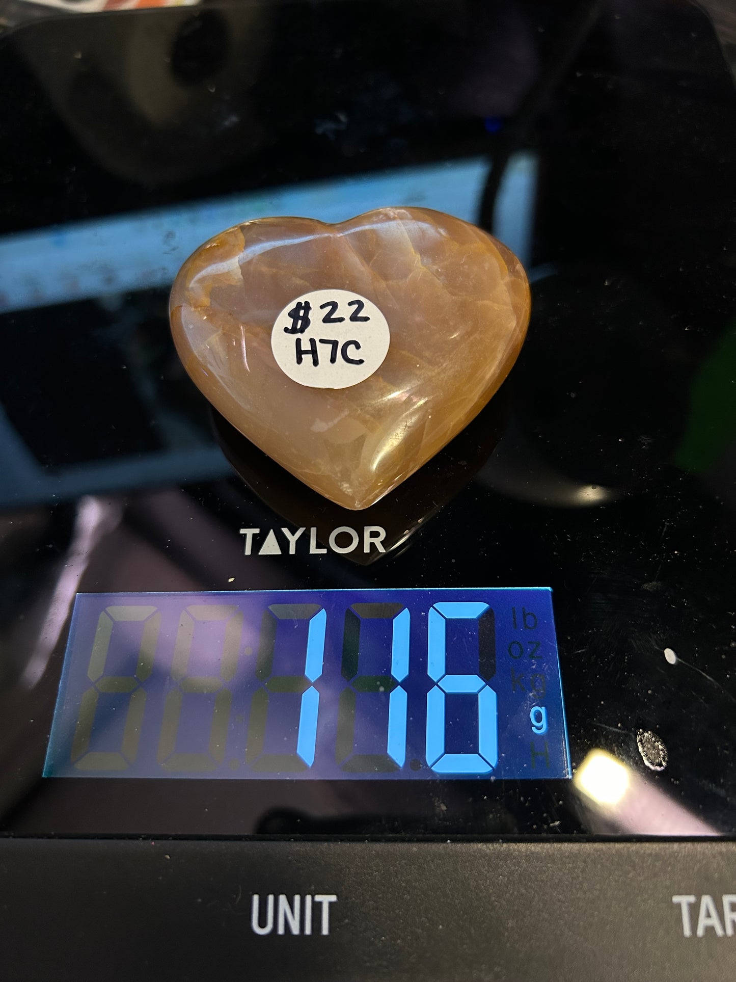 Peach Moonstone Hearts 116g-146g