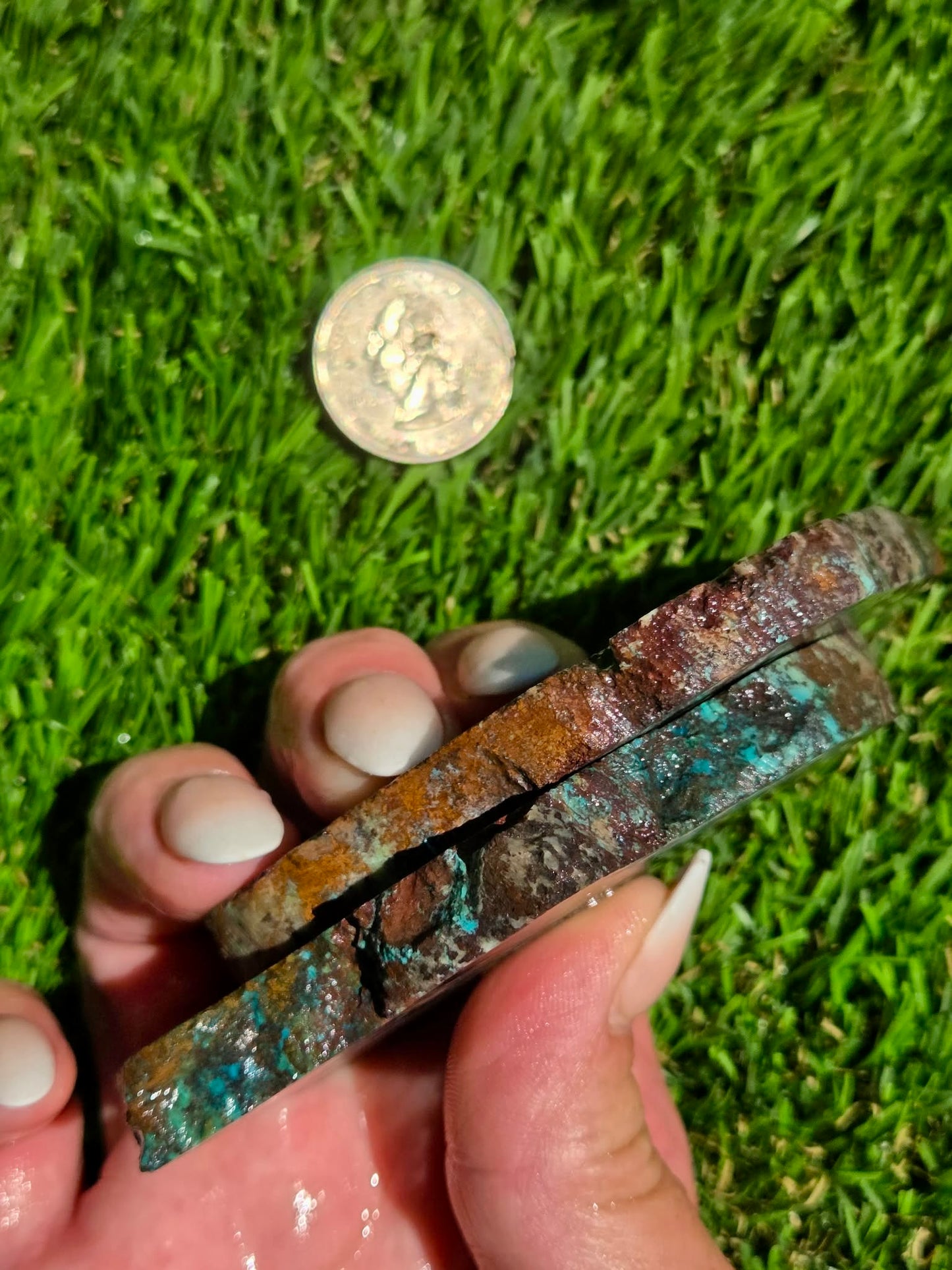 Chrysocolla & Cuprite Copper Mineral Slab Bundle SB122