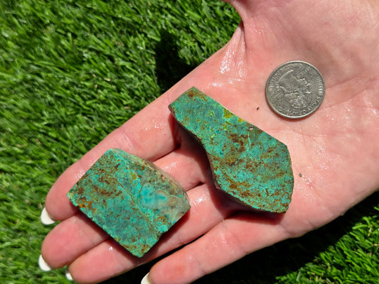 Globe Chrysocolla Slab Bundle-SB5