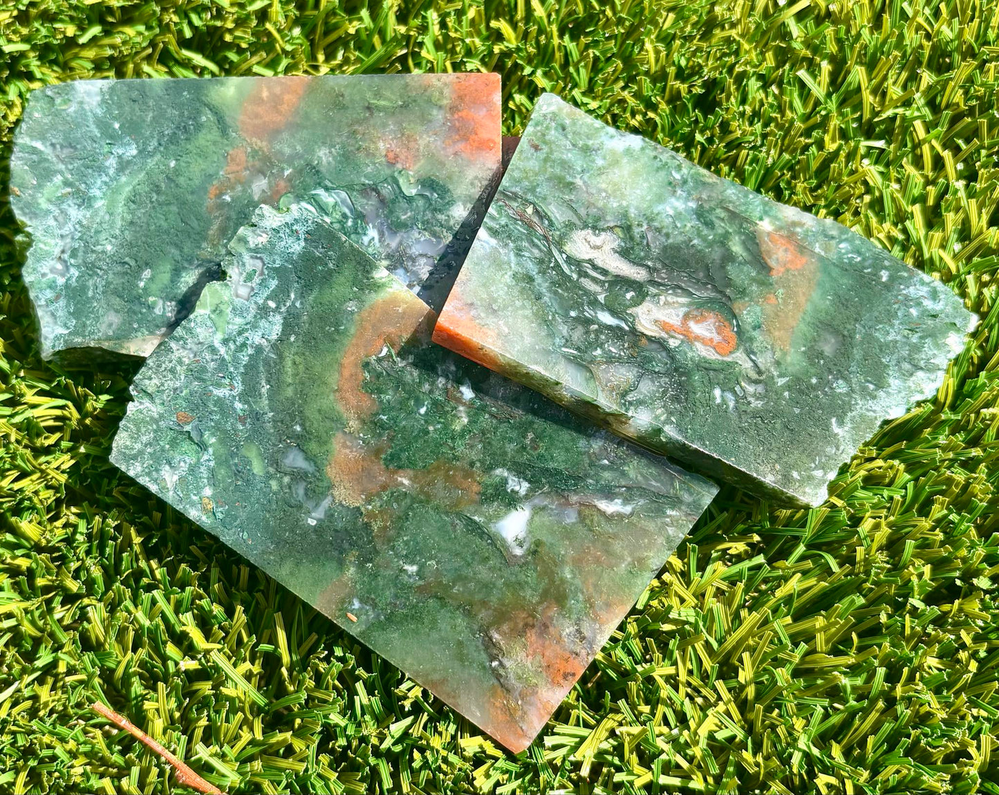 Thick Green Mossy Agate