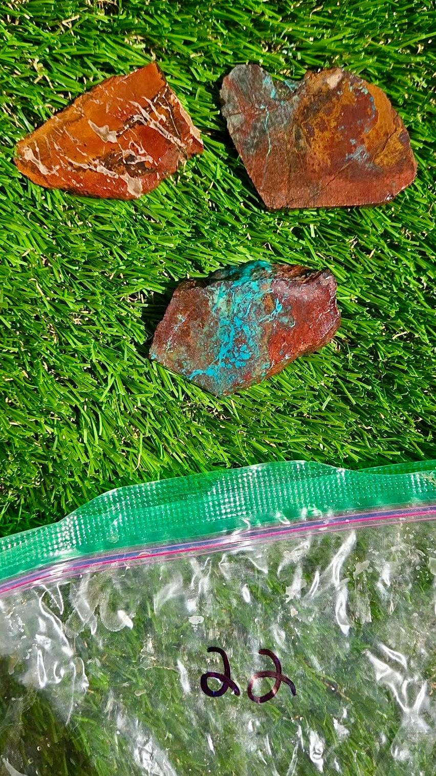 Globe Chrysocolla Slab Bundle -22