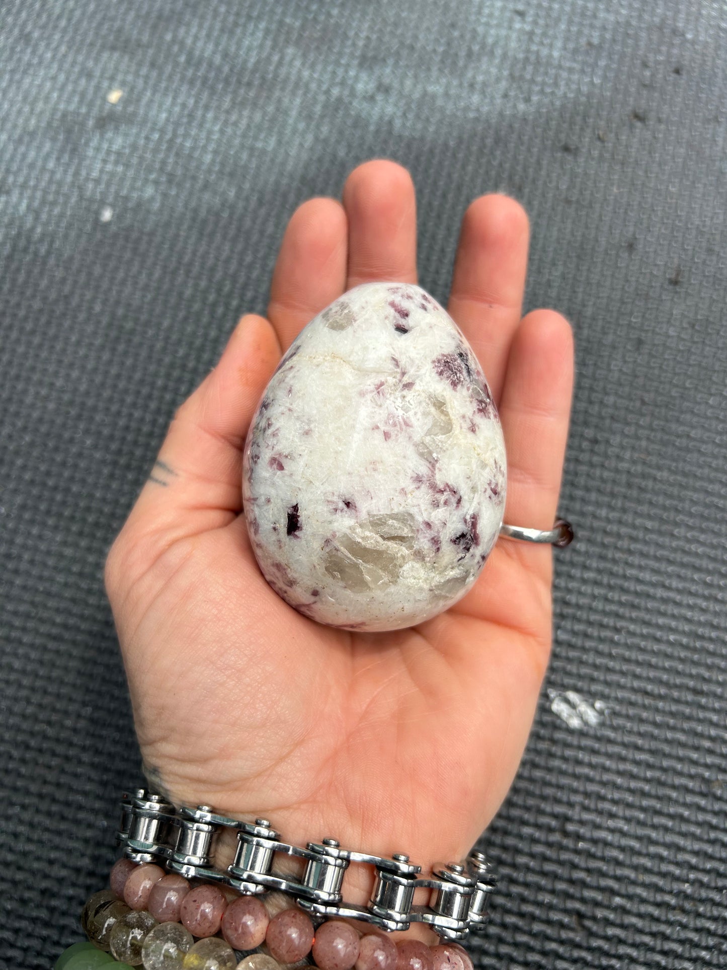 Lepidolite Crystal Egg