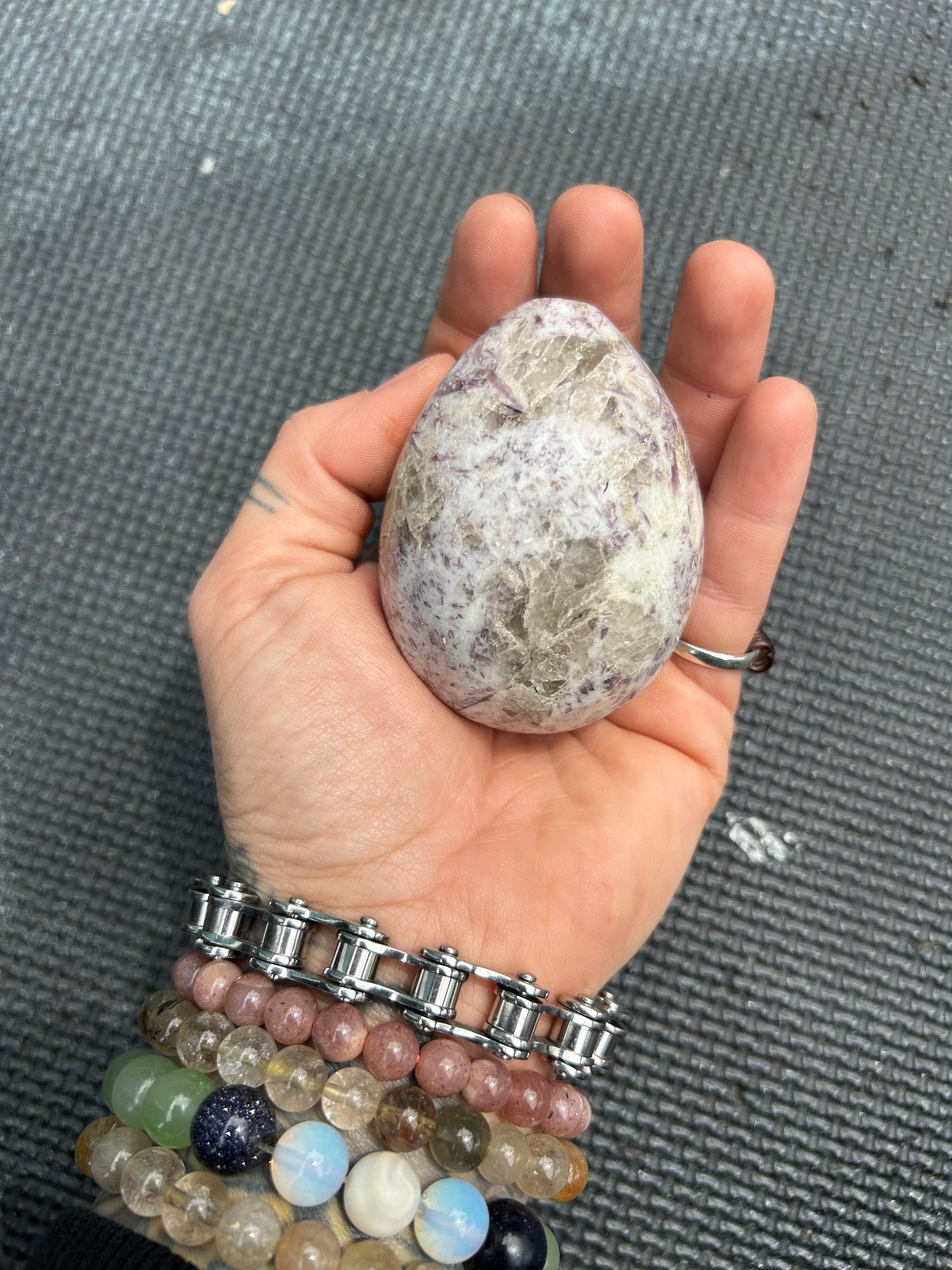 Lepidolite Crystal Egg