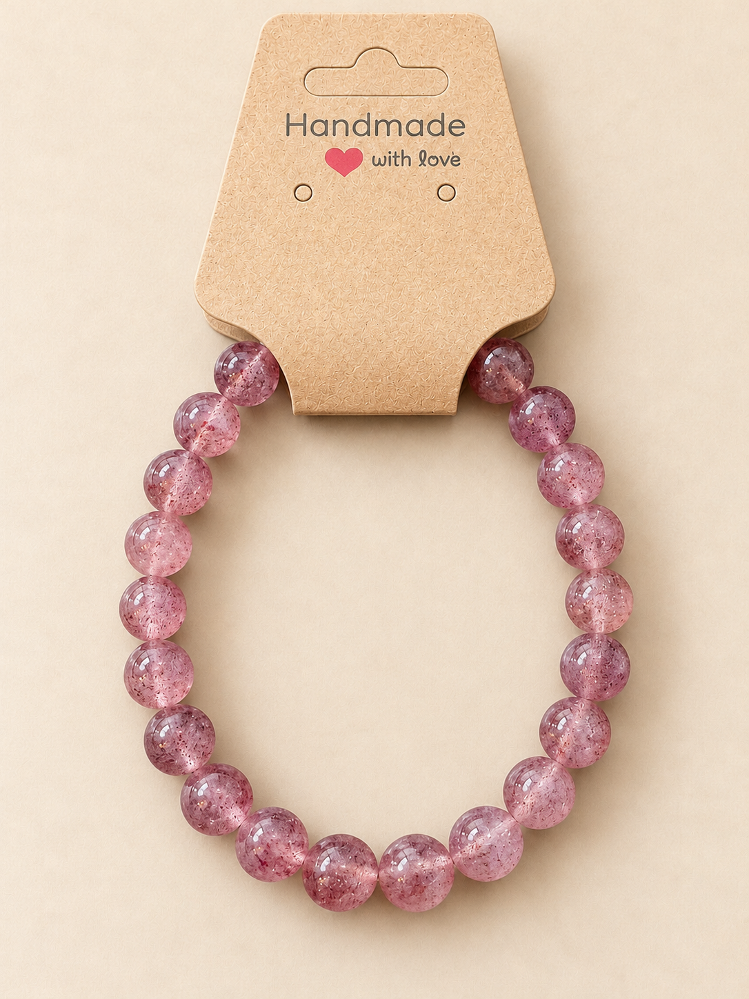 Strawberry Quartz bracelets