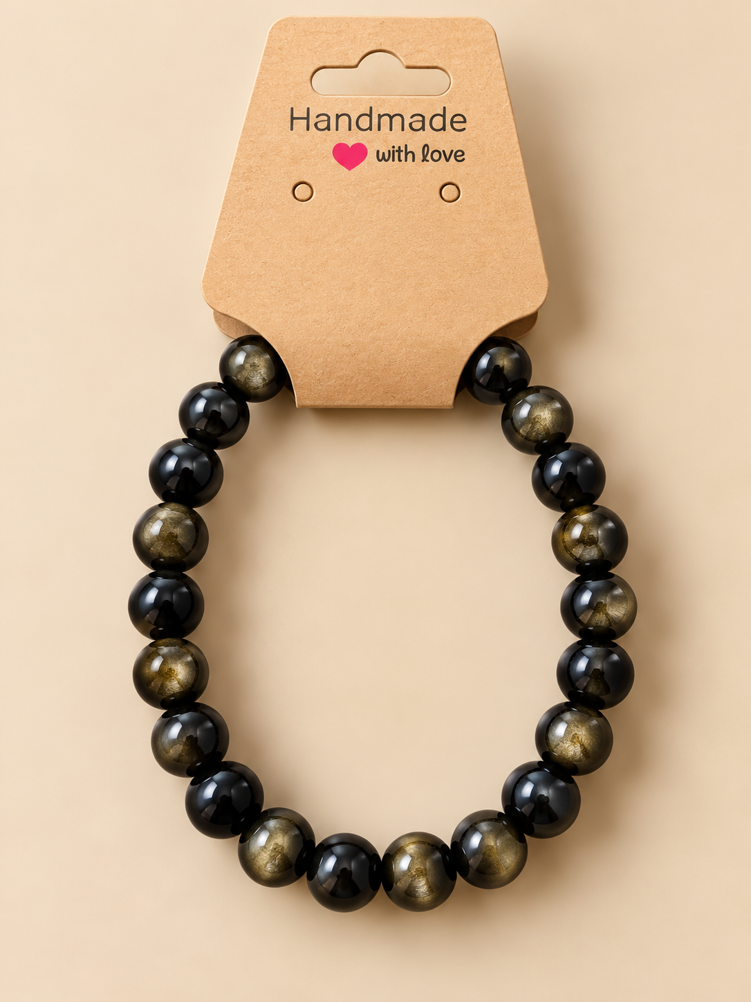 Gold Sheen Obsidian bracelets