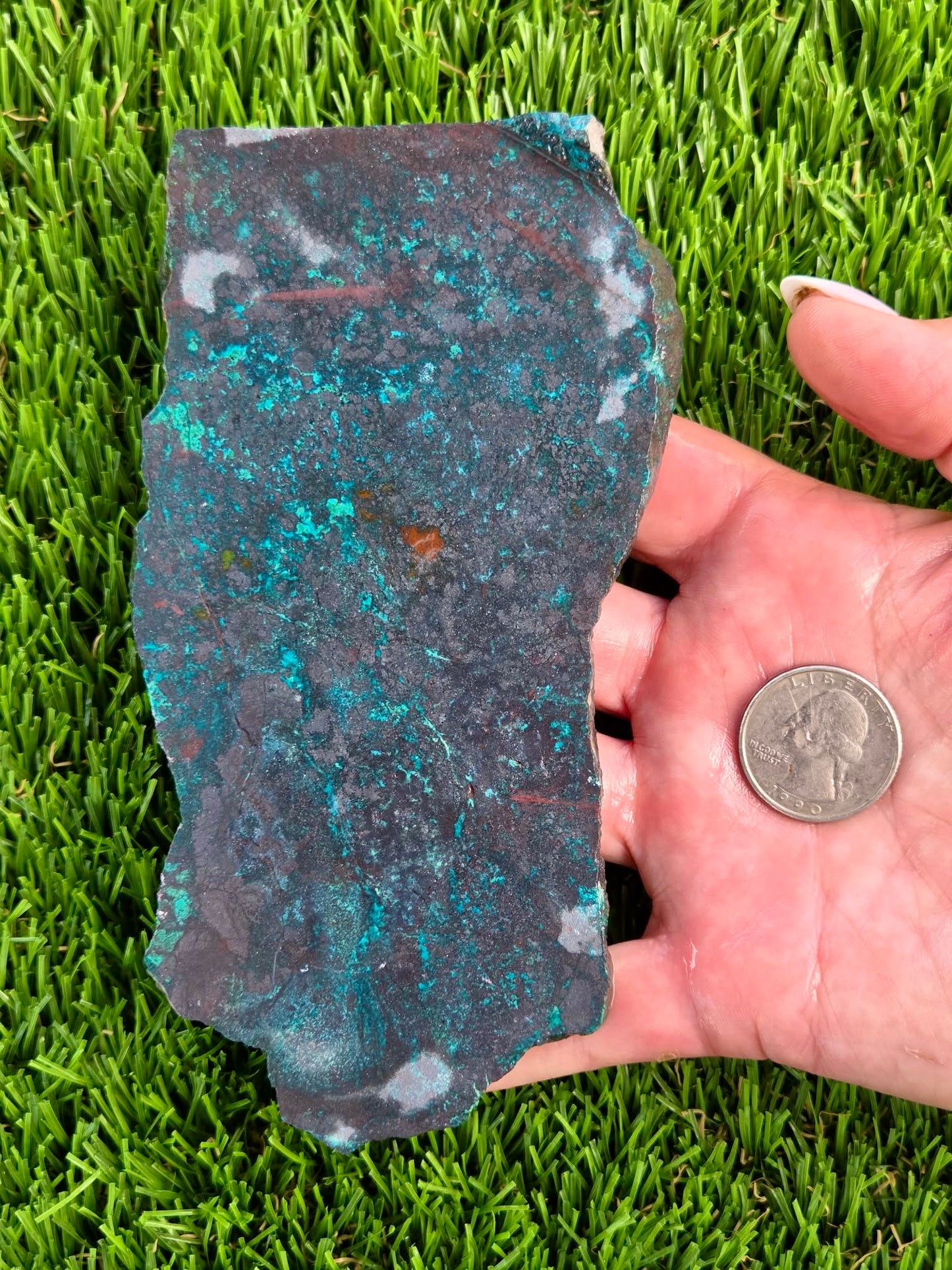 Galena Chrysocolla & Malachite Slabs V980–984