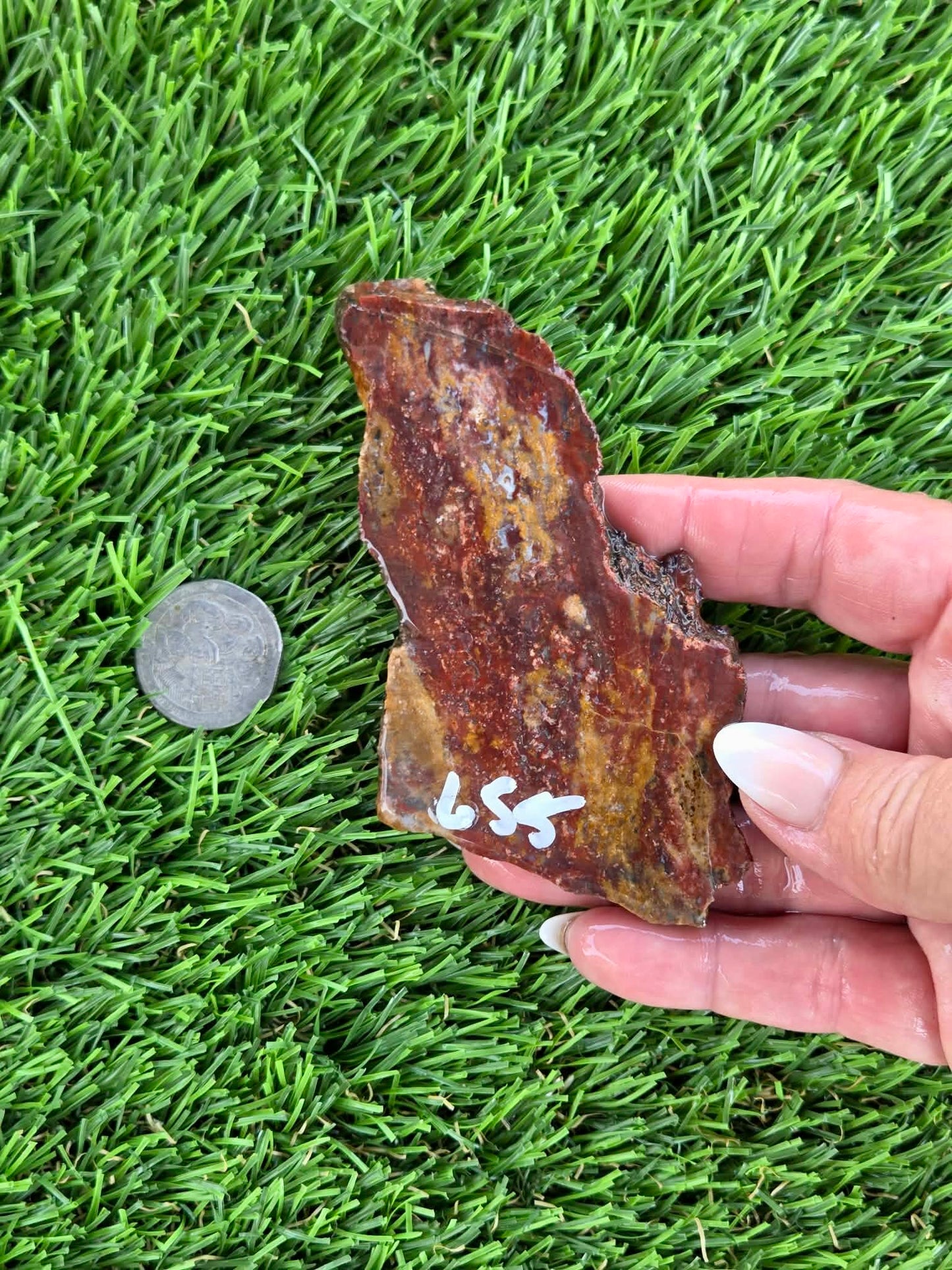 Red & Mustard Jasper Slabs N652-657