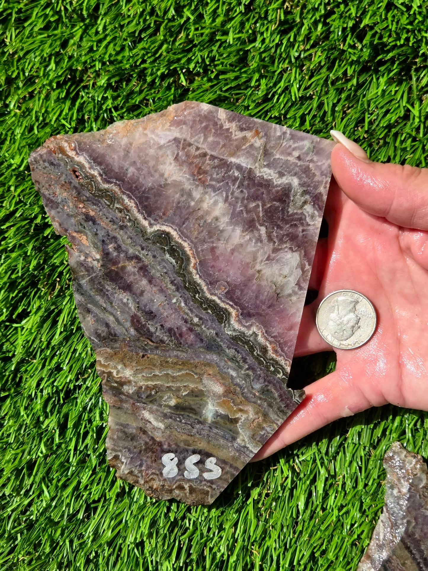 Chevron Amethyst Slabs R855–858