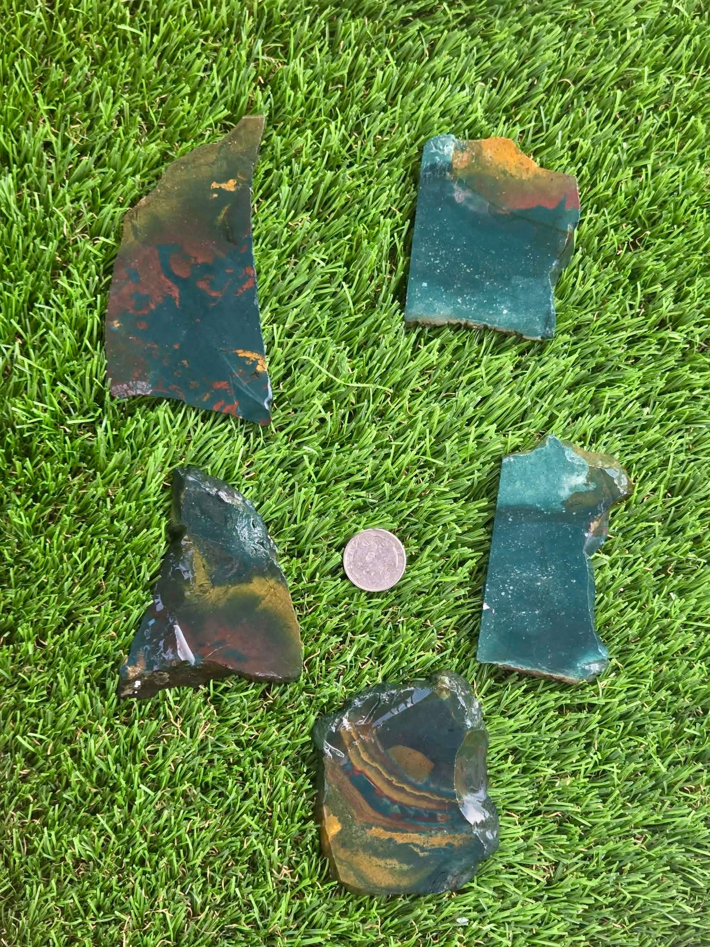 Indonesian Bloodstone Jasper Slabs O767–772