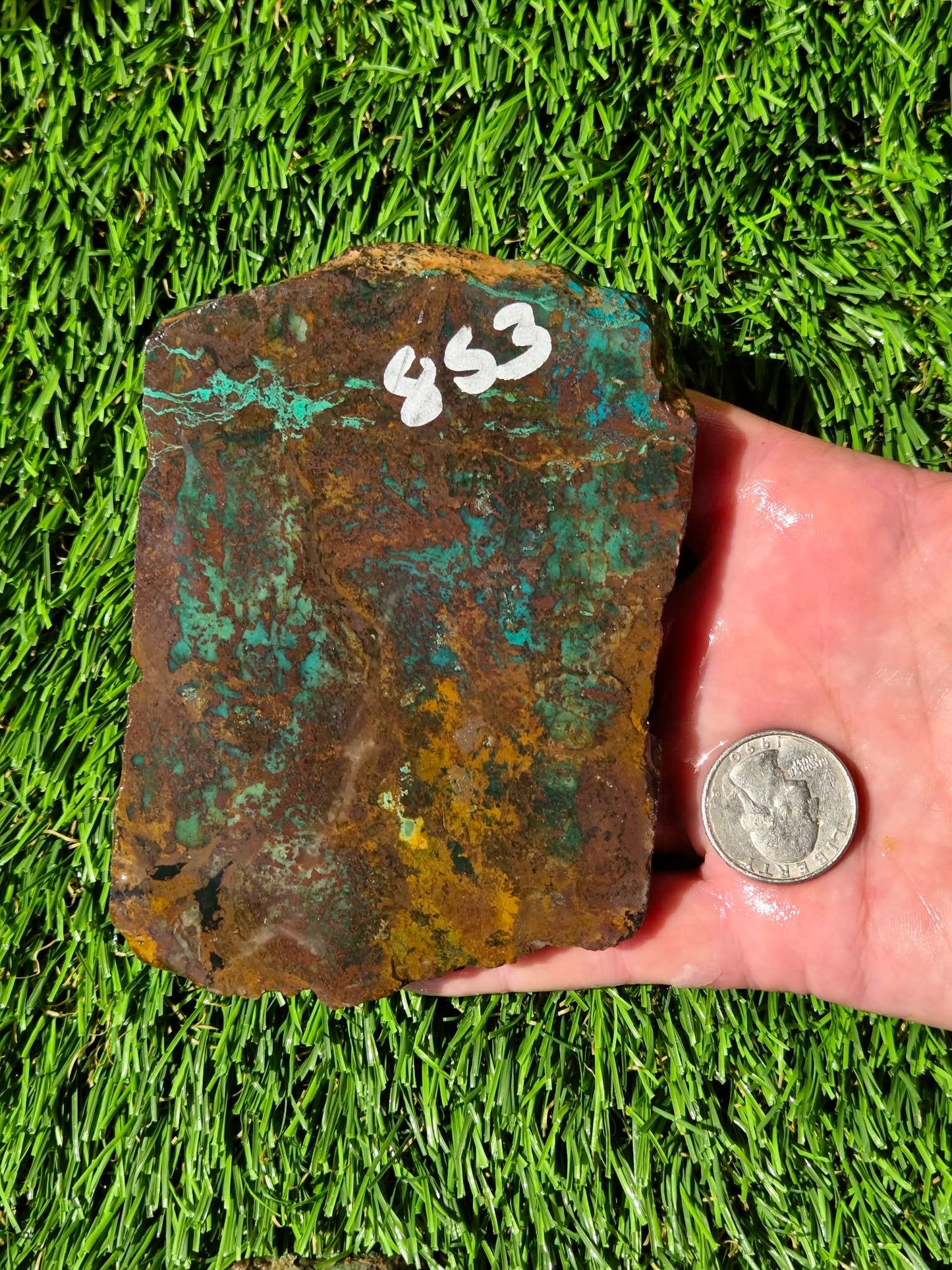 Planet Mine Chrysocolla & Malachite Slabs R852–854