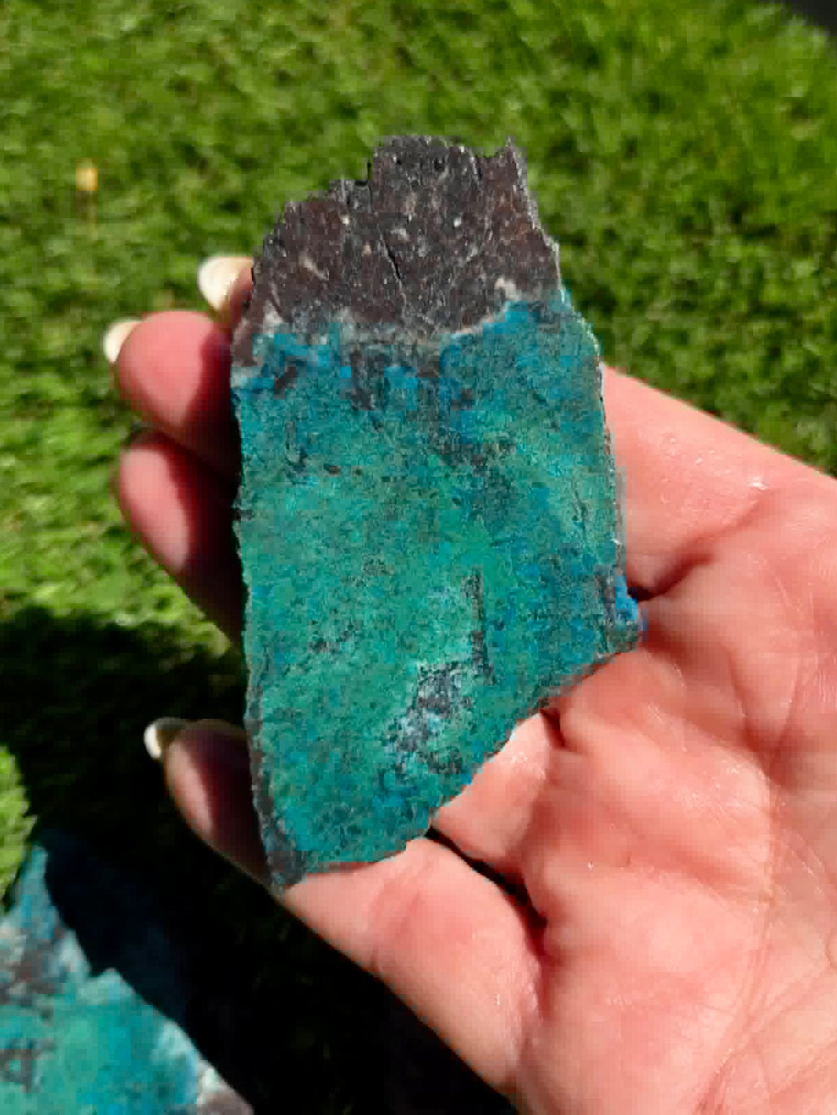 High-End Chrysocolla & Malachite Vein G309-313