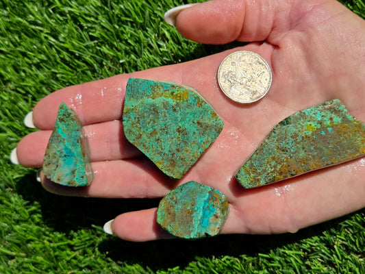 Globe Chrysocolla Slab Bundle-SB15