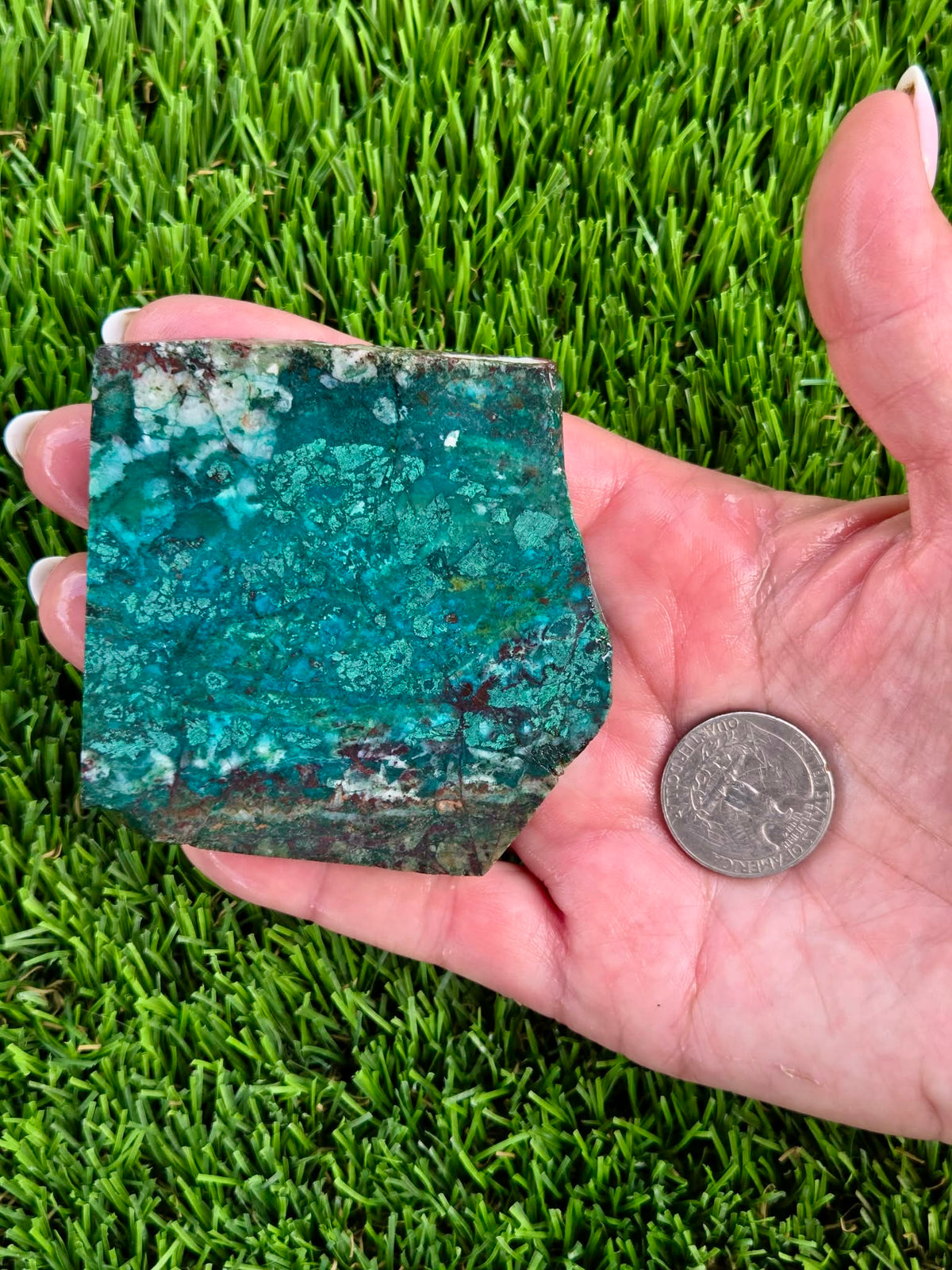 Globe Chrysocolla & Malachite Slabs V985–990