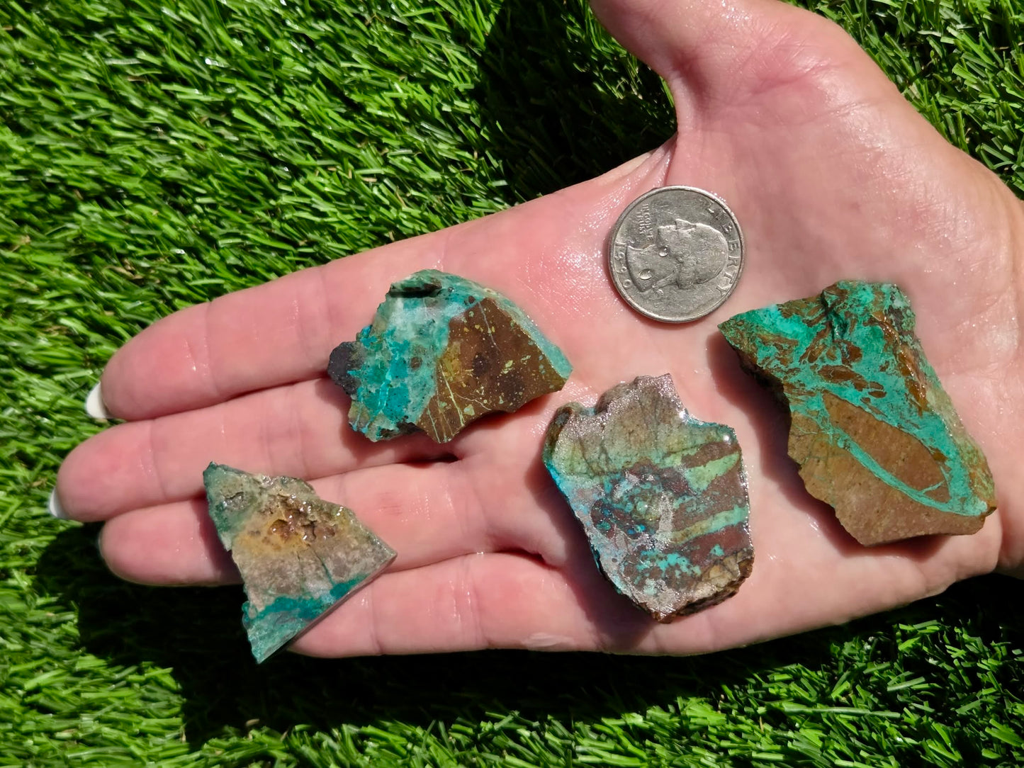 Malachite & Chrysocolla Slab Bundle SB163
