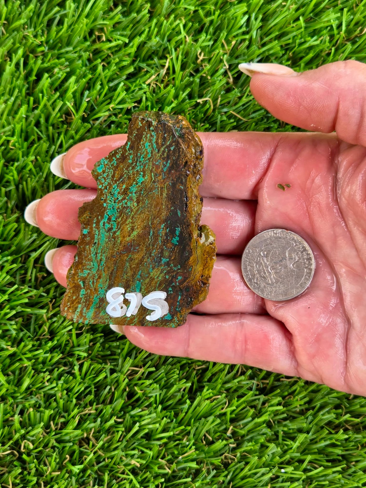 Globe Chrysocolla Spiderweb Slabs R871–878