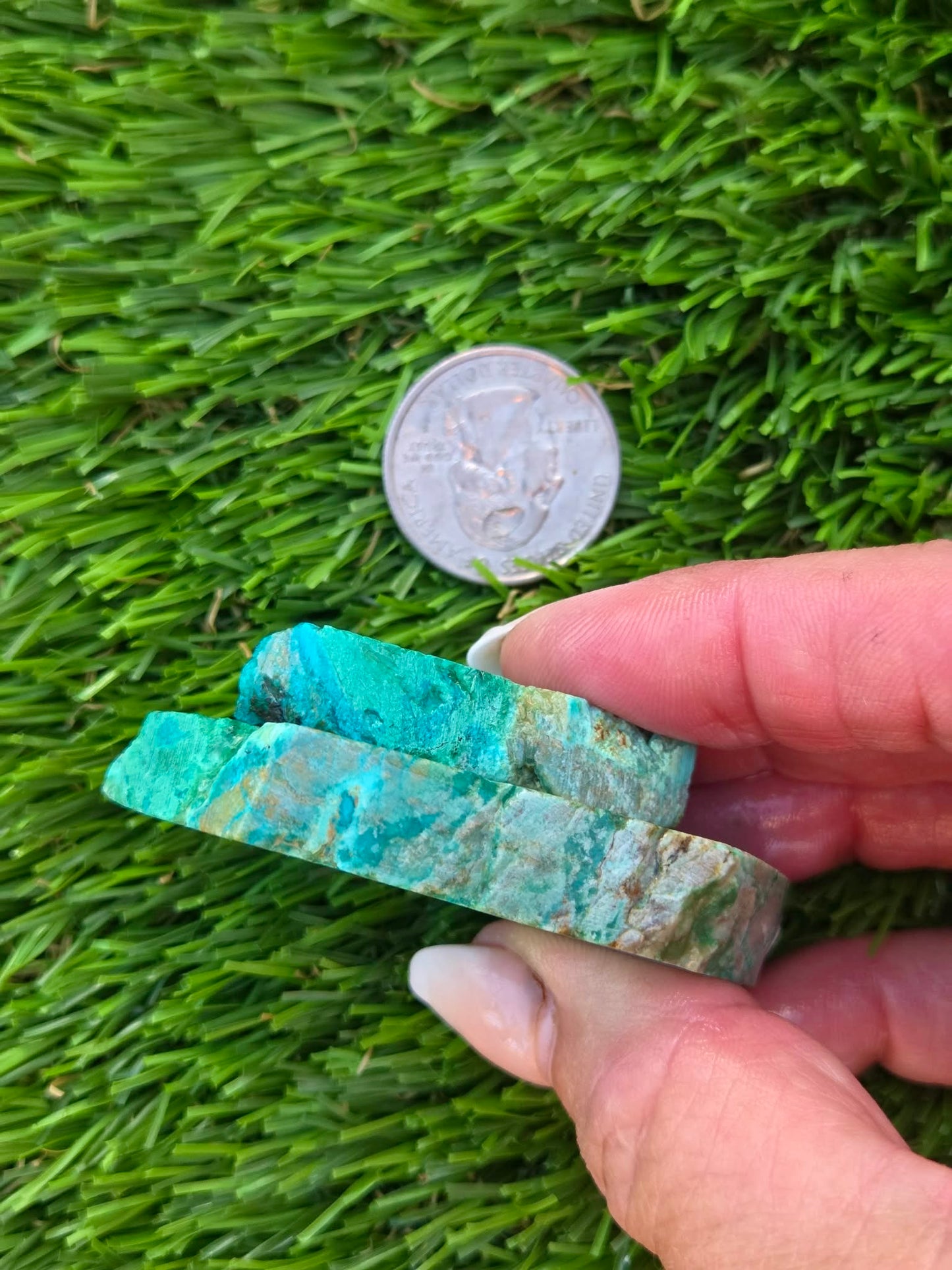 Globe Chrysocolla, Malachite & Quartz Slab Bundle SB 137