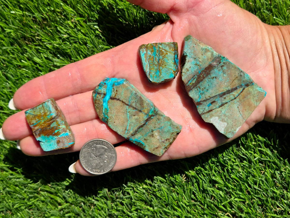 Globe Chrysocolla Slab Bundle-SB7