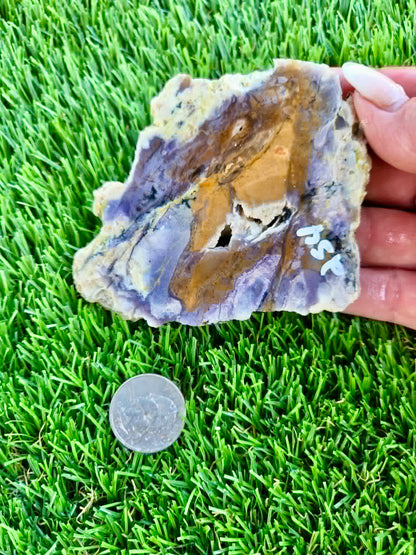 Purple Burro Creek Agate Slab 252-257