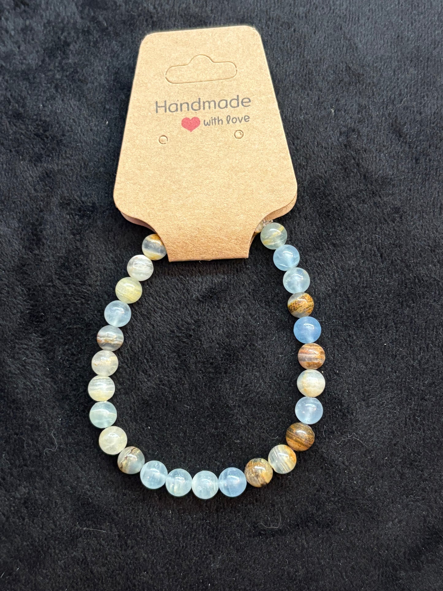 Aquatine Lemurian Calcite Bracelet