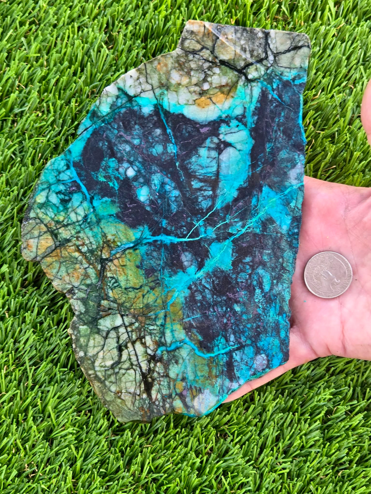 Inspiration Mine Chrysocolla & Cuprite Slabs T935–936