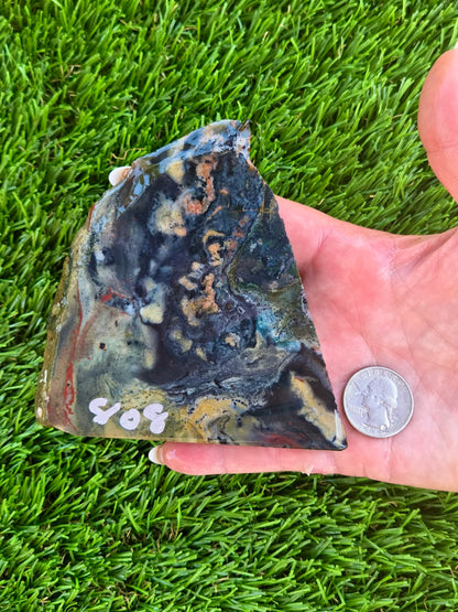 Indonesian Magnetic Banded Jasper Slabs Q808–812