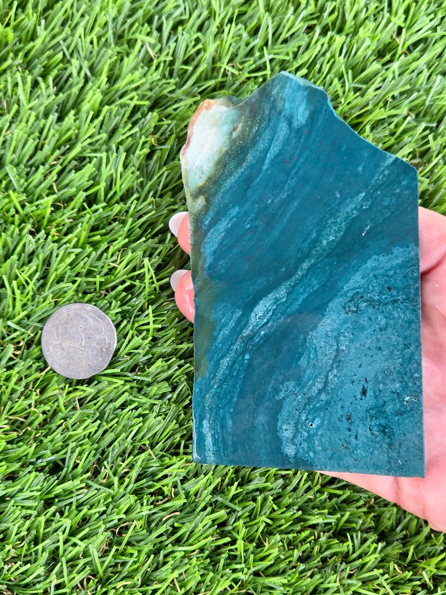 Blue-Green Jasper Slabs M639-644