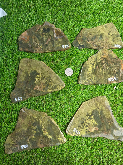 Green Serpentine Slabs S885–890