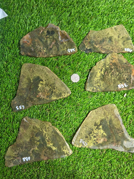 Green Serpentine Slabs S885–890