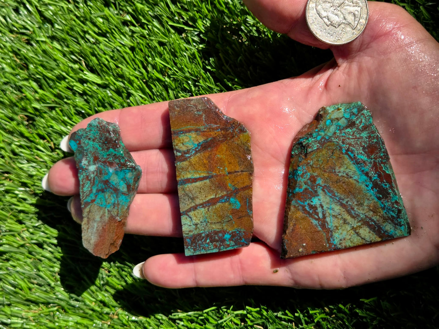 Globe Chrysocolla Slab Bundle-SB51