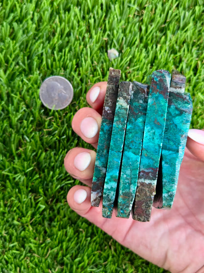 Globe Chrysocolla & Malachite Slabs V991–995