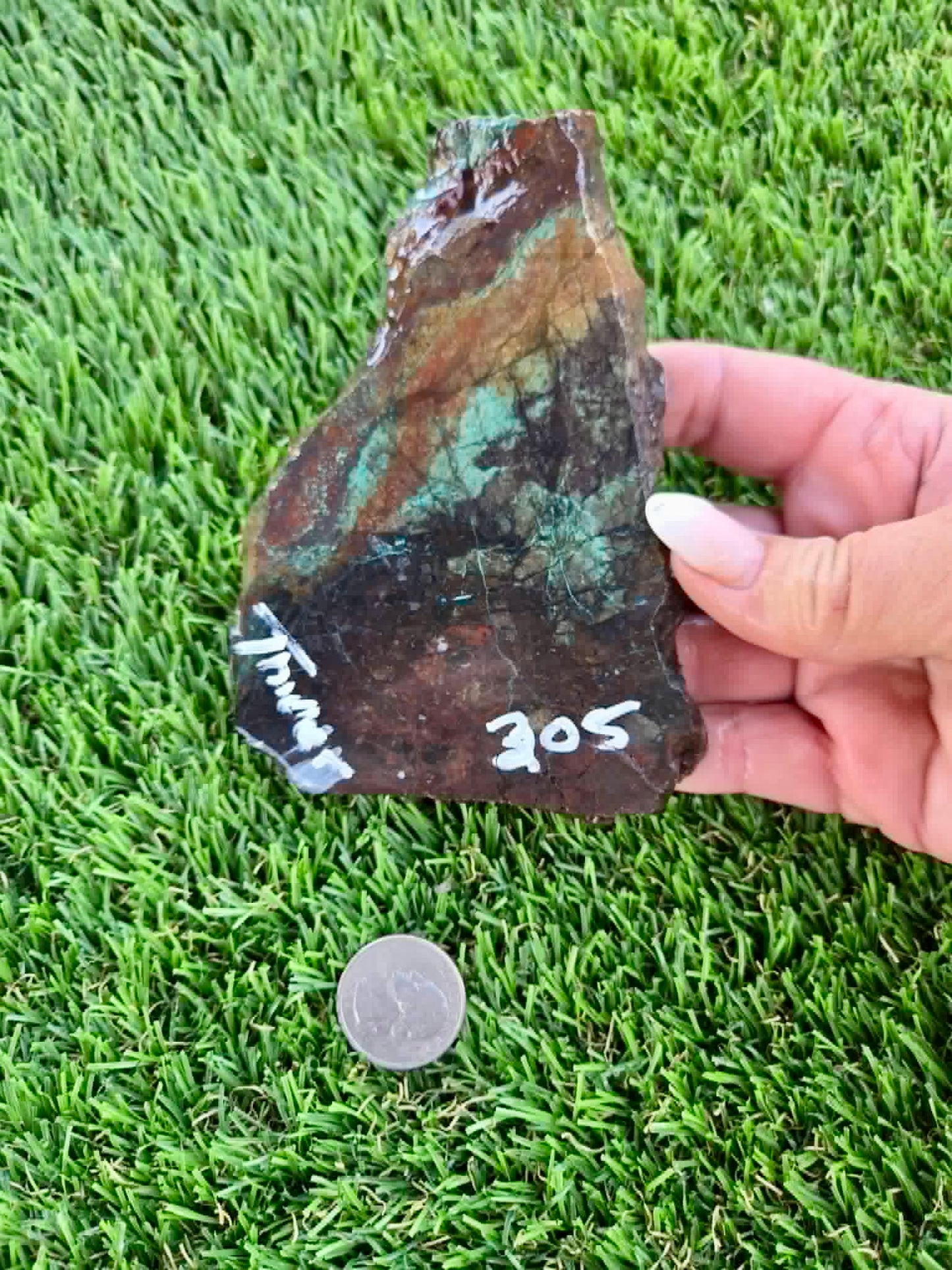 Copper & Malachite Matrix Slabs F302-308