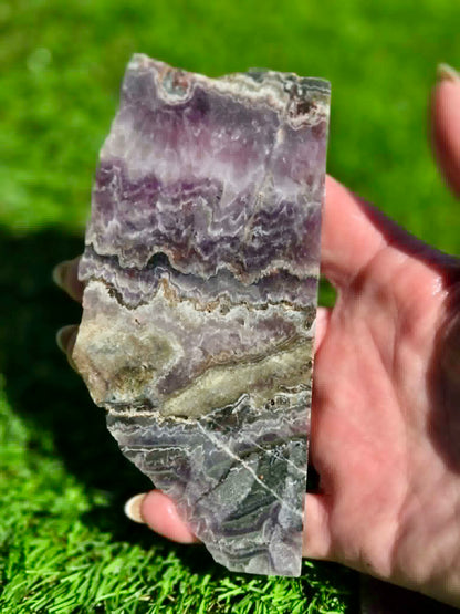 Chevron Amethyst Slabs H391-395