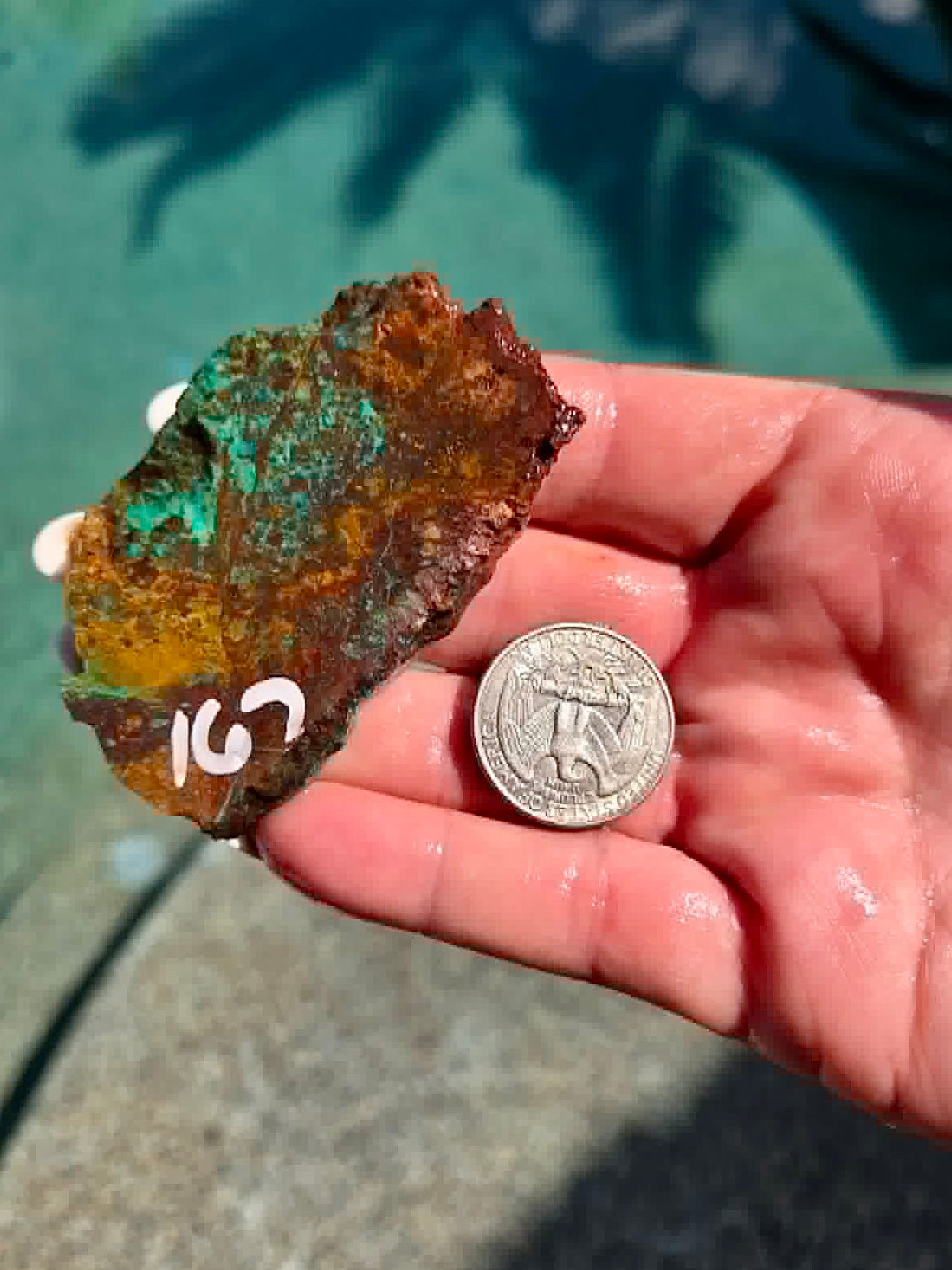 Planet Mine Chrysocolla 
Slab 166-170