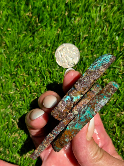 Chrysocolla & Cuprite Copper Mineral Slab Bundle  SB114