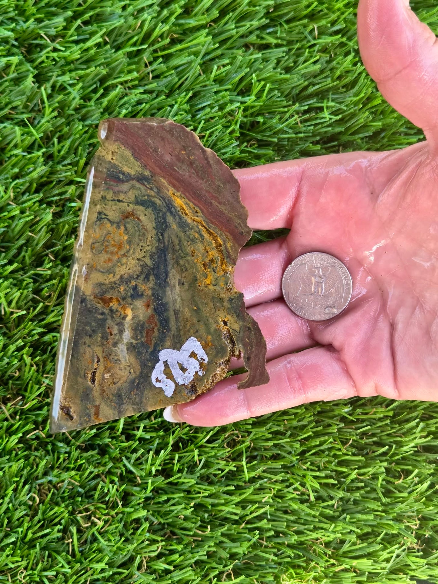 Indonesian Magnetic Banded Jasper Slabs Q824-827