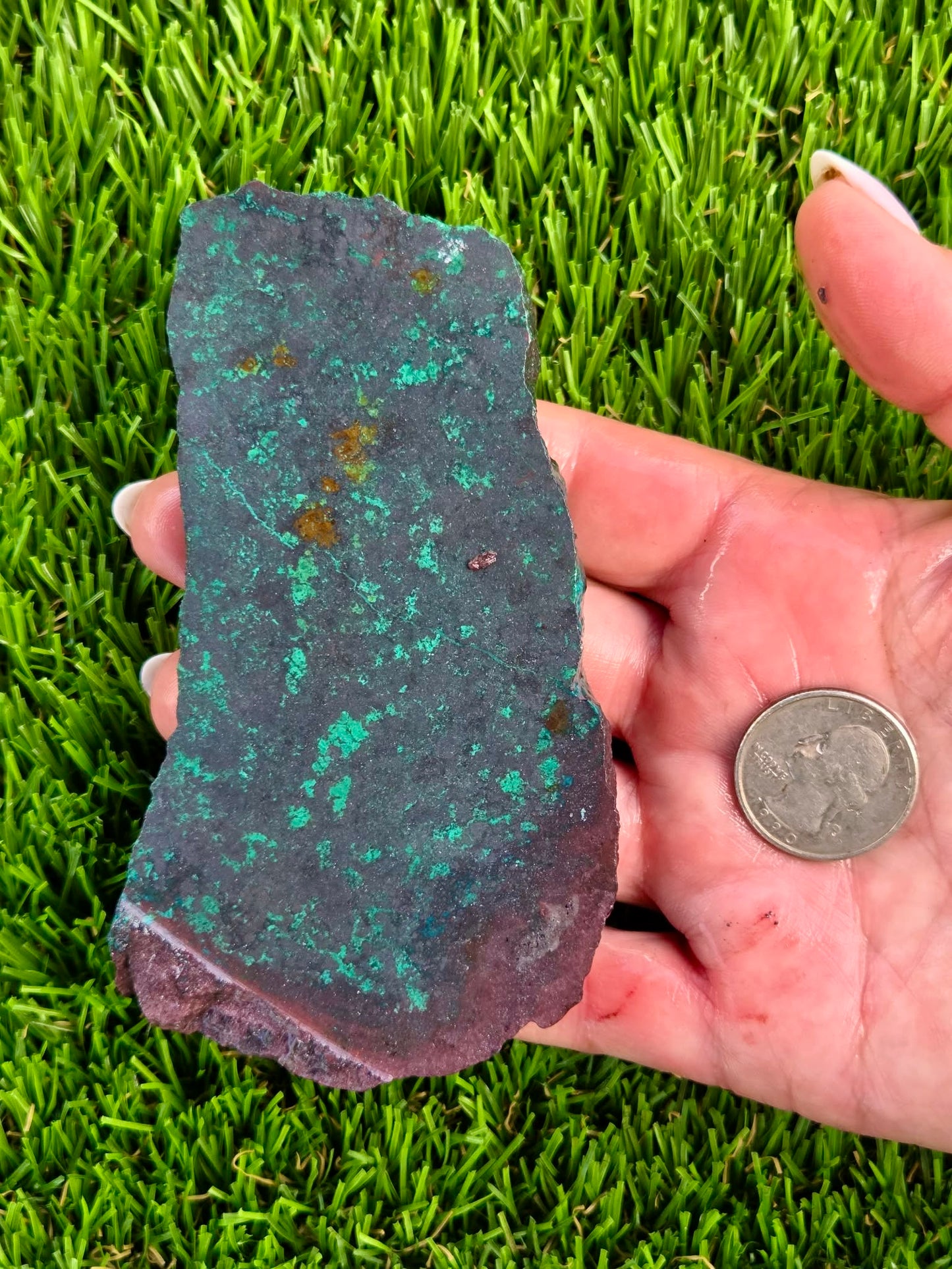 Galena Chrysocolla & Malachite Slabs V980–984