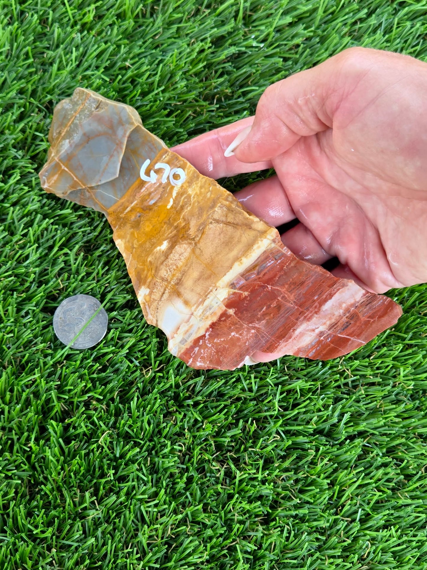Multicolor Banded Jasper Slabs N669-672