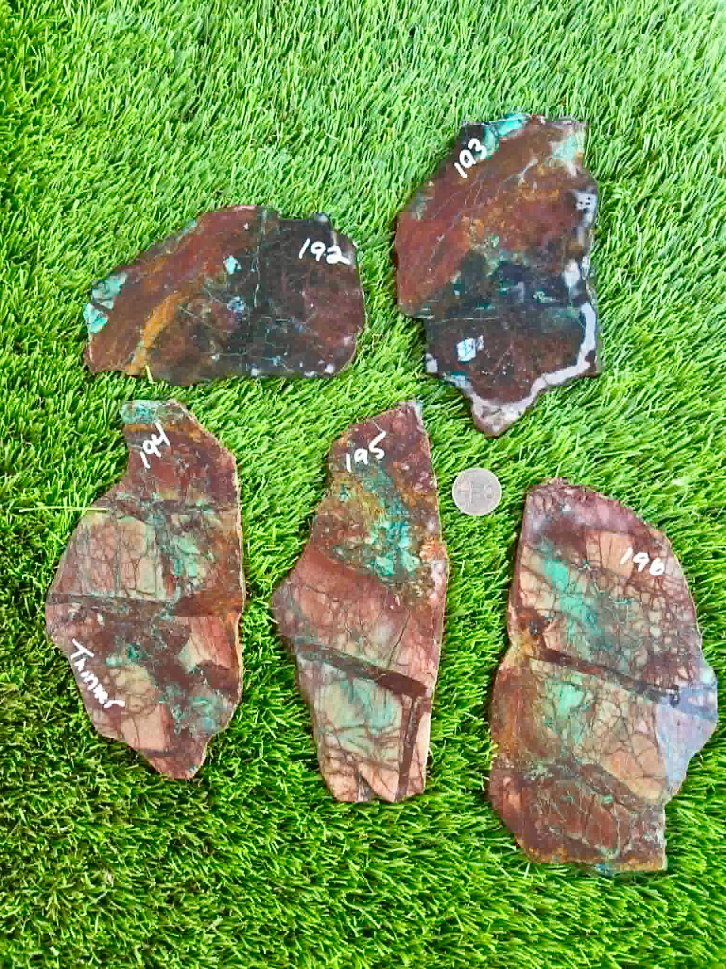Galena Chrysocolla Rough Slab (192-196)