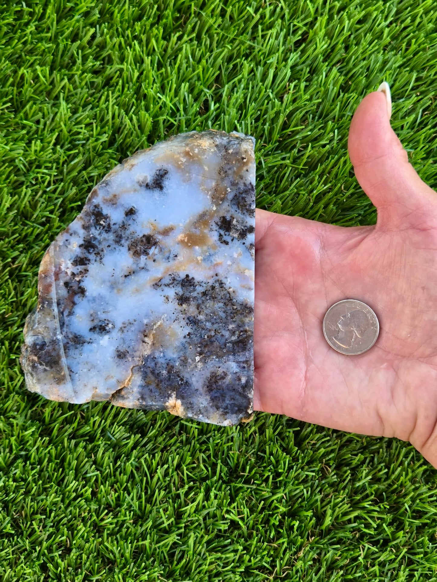 Moss Agate with Dendritic Inclusions Slabs Q799–800