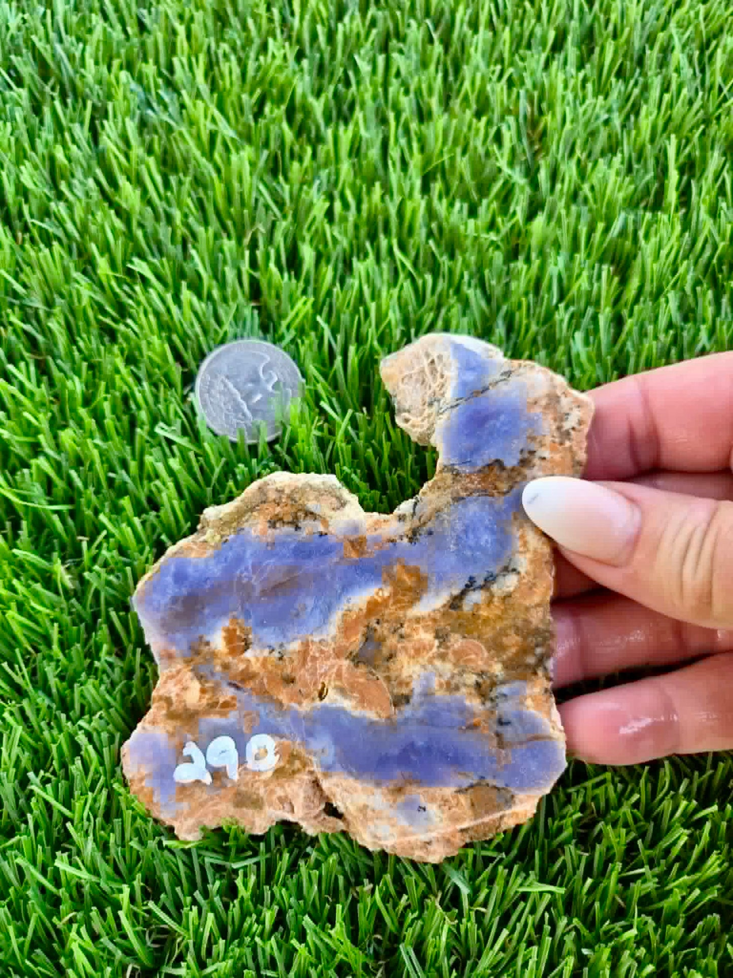 Purple Burro Creek Agate Slab F287-292