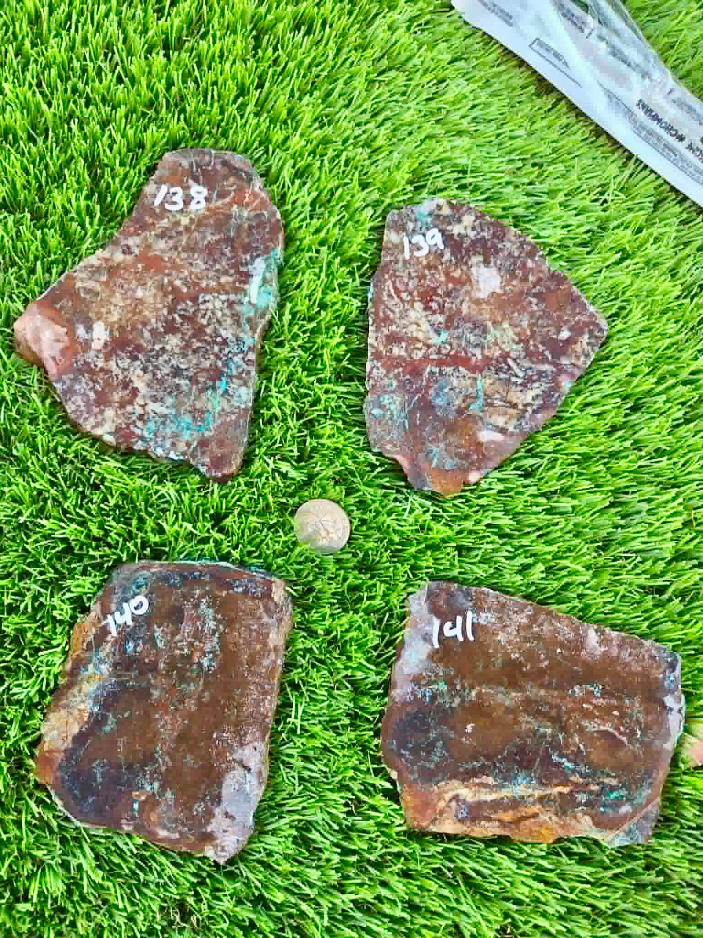 Planet Mine Chrysocolla 
Slab 138-141