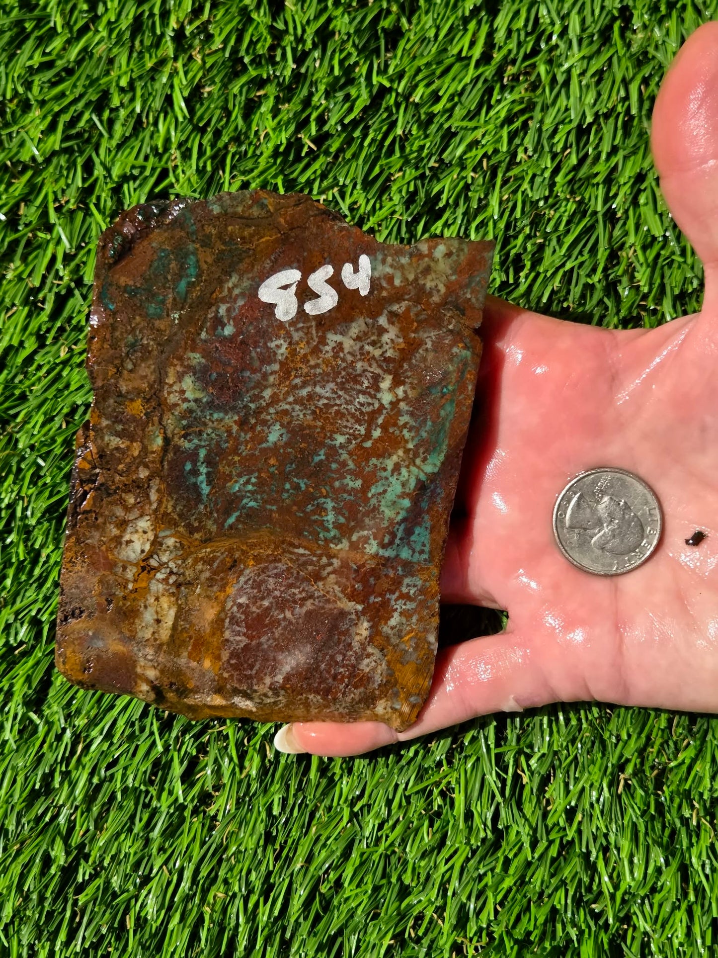 Planet Mine Chrysocolla & Malachite Slabs R852–854